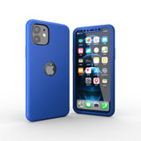 Apple iPhone 11 360 Rote Hülle mit Schutzglas
