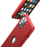 Apple iPhone 11 Pro Max Rote Hülle mit Schutzglas