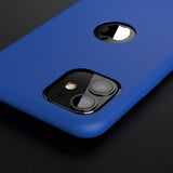 Apple iPhone 11 360 Blaue Hülle mit Schutzglas