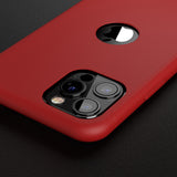 Apple iPhone 11 Pro Max Rote Hülle mit Schutzglas