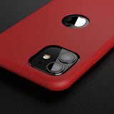 Apple iPhone 11 360 Rote Hülle mit Schutzglas