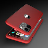 Apple iPhone 11 Pro Max Rote Hülle mit Schutzglas