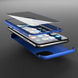Apple iPhone 11 360 Blaue Hülle mit Schutzglas