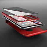 Apple iPhone XR 360 Rote Hülle mit Schutzglas