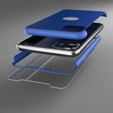 Apple iPhone 11 360 Blaue Hülle mit Schutzglas