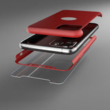 Apple iPhone 11 Pro Max Rote Hülle mit Schutzglas