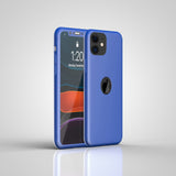 Apple iPhone 11 360 Grad Schutz Schwarze Hülle