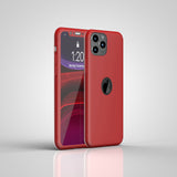 Apple iPhone 11 Pro Max 360 Grad Schutz Schwarze Hülle