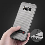 Samsung Galaxy S8 Plus silberne Stand Hülle