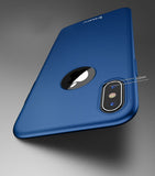 Apple iPhone X 360 Blaue Hülle mit Schutzglas