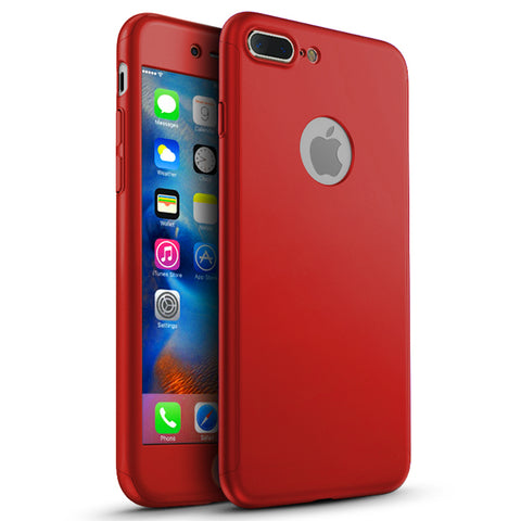 360 Apple iPhone 7 Plus 360 rote Hülle