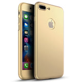 Apple iPhone 7 Plus 360 Schwarze Hülle