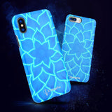 Leuchtende Wasserlilien Hülle für das iPhone X