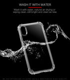 Durchsichtige Hülle mit Luftkissen für das iPhone X