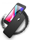 Apple iPhone 8 Plus 360 Schwarze Hülle