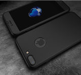 Apple iPhone 8 Plus 360 Schwarze Hülle