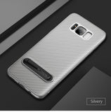 Samsung Galaxy S8 Plus silberne Stand Hülle