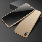 Apple iPhone X 360  goldene Hülle