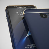 3in1 Samsung Galaxy S7 EDGE Blaue Hülle
