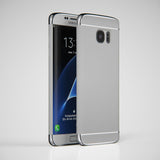 3in1 Samsung Galaxy S7 EDGE Silber Hülle