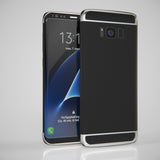Galaxy S8 Schwarz Hülle mit silbernen Bügeln