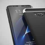 Galaxy S8 Schwarz Hülle mit silbernen Bügeln