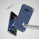 Galaxy S8 Plus Schwarz Hülle mit silbernen Bügeln