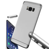 3in1 Samsung Galaxy S8 Silber Hülle