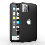 Apple iPhone 12 Pro Max 360 Grad Schutz Schwarze Hülle