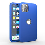 Apple iPhone 12 Pro Max 360 Grad Schutz Schwarze Hülle