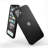 Apple iPhone 12 Mini 360 Grad Schutz Schwarze Hülle