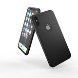 Apple iPhone XS Max 360° Blaue Hülle mit Schutzglas