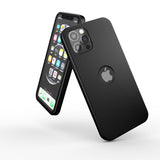 Apple iPhone 13 Pro Max 360 Grad Schutz Schwarze Hülle