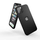 Apple iPhone 13 Pro 360 Grad Schutz Schwarze Hülle