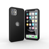 Apple iPhone 12 Mini 360 Grad Schutz Schwarze Hülle