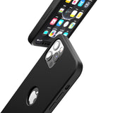 Apple iPhone 12 Pro 360 Grad Schutz Schwarze Hülle