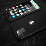 Apple iPhone 12 Pro Max 360 Grad Schutz Schwarze Hülle