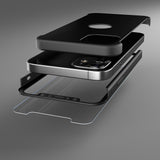 Apple iPhone 12 Mini 360 Grad Schutz Schwarze Hülle