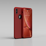Apple iPhone XS 360 Blaue Hülle