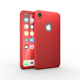 Apple iPhone XR 360 Rote Hülle mit Schutzglas