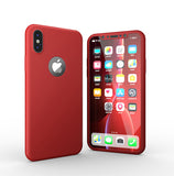 Apple iPhone X 360 Hülle mit Schutzglas